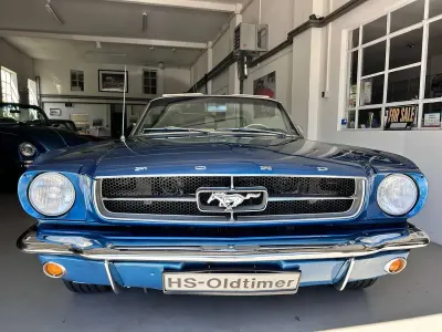 Gebraucht Ford Mustang 200 PS (147 kW) 1965 Silver blue farbcode y Cabrio