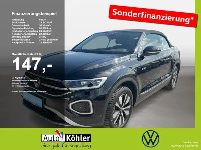 Gebraucht VW T-Roc Cabriolet Goal 116 PS (85 kW) 2025 Deep black perleffekt schwarz Cabrio