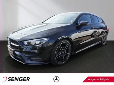 Gebraucht Mercedes CLA200 Shooting Brake AMG 163 PS (119 kW) 2021 Unilack nachtschwarz Kombi