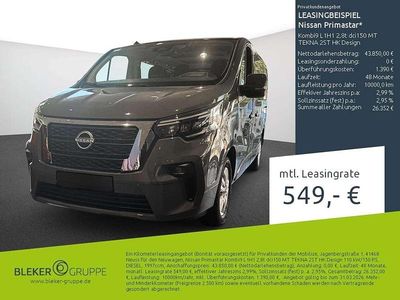 Nuova Nissan Primastar Tekna 150 CV (110 kW) 2025 Grigio Monovolume