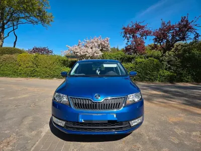 Brugt Skoda Rapid Ambition 110 HK (80 kW) 2016 Blå Hatchback