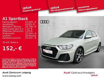 Gebraucht Audi A1 Sportback S-Line 95 PS (69 kW) 2023 Tausilber metallic Kleinwagen