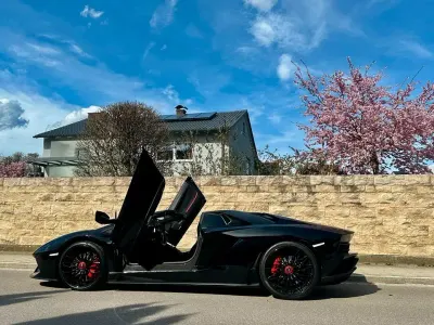 Second-hand Lamborghini Aventador 741 CP (545 kW) 2018 Negru Cabrio