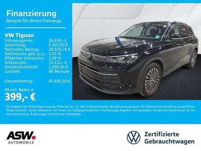 Grenadillschwarz metallic Gebraucht 2025 VW Tiguan Goal SUV | 36.830 € (Guter Preis)