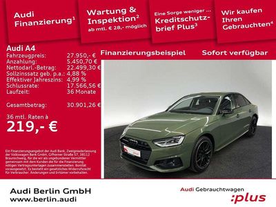 Distriktgrün metallic Gebraucht 2022 Audi A4 Sport Limousine | 27.250 € (Fairer Preis)