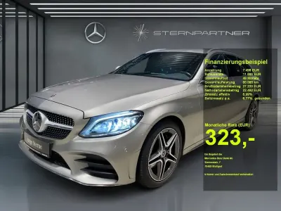 Brugt Mercedes C300 AMG 258 HK (189 kW) 2021 Sølv Sedan