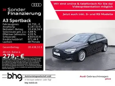 Gebraucht Audi A3 Advanced Plus 150 PS (110 kW) 2024 Schwarz Limousine