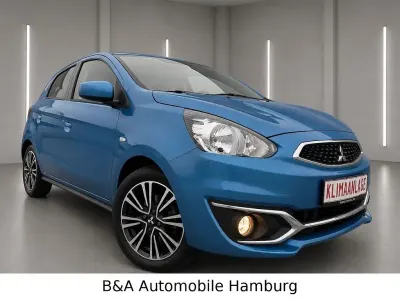 Gebraucht Mitsubishi Space Star Diamant Edition 80 PS (58 kW) 2017 Blau Kleinwagen