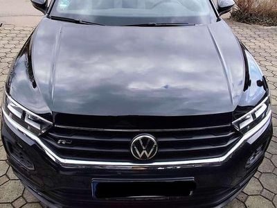 Gebraucht VW T-Roc Cabriolet R-line 150 PS (110 kW) 2021 Schwarz Cabrio