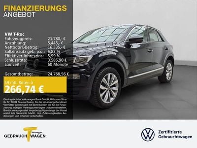 Second-hand VW T-Roc Style 150 CP (110 kW) 2020 Negru SUV