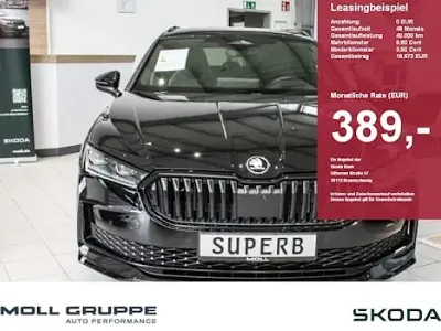 Ny Skoda Superb SportLine 204 HK (150 kW) 2026 Sort Stationcar
