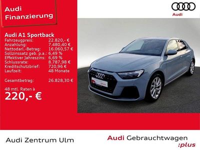 Gebraucht Audi A1 Sportback Advanced Plus 116 PS (85 kW) 2025 Grau Kleinwagen