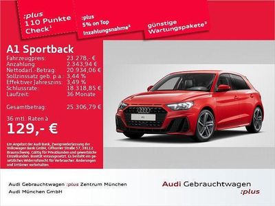 Begagnad Audi A1 Sportback S-Line 116 HK (85 kW) 2025 Röd Halvkombi
