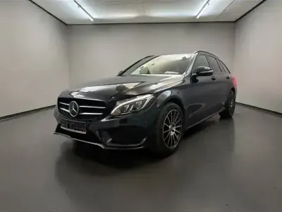 Used Mercedes C250 AMG line 204 HP (150 kW) 2015 Blue Estate