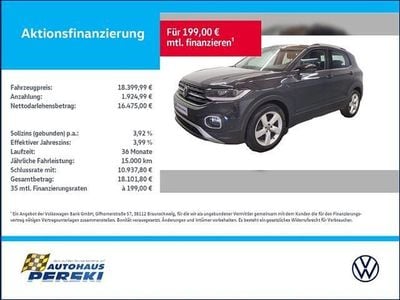 Grau Gebraucht 2021 VW T-Cross Style SUV | 18.400 € (Fairer Preis)