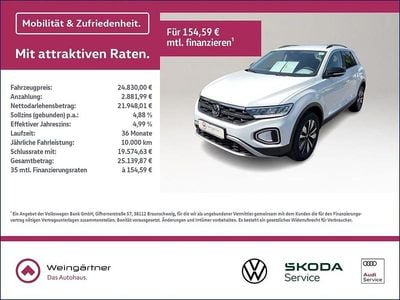 Gebraucht VW T-Roc Goal 116 PS (85 kW) 2025 Weiß SUV