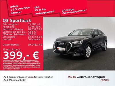 Schwarz Gebraucht 2022 Audi Q3 Sportback Performance SUV | 35.583 € (Fairer Preis)