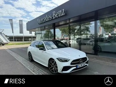 Gebraucht Mercedes C200 AMG 204 PS (150 kW) 2026 Polarweiß uni Kombi