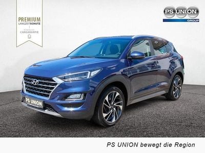 Blau / stellar blue (metallic) Gebraucht 2019 Hyundai Tucson Style SUV | 18.750 € (Fairer Preis)