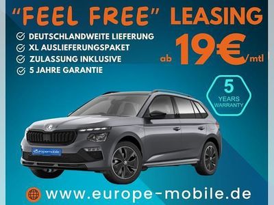 Neu Skoda Kamiq Monte Carlo 150 PS (110 kW) 2025 Schwarz (blackmagic perleffekt) SUV