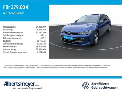 Gebraucht VW Passat Business 150 PS (110 kW) 2025 Blau Kombi