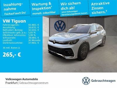 Oryxweiß perlmutteffekt Gebraucht 2024 VW Tiguan R-line SUV | 43.480 € (Teuer)