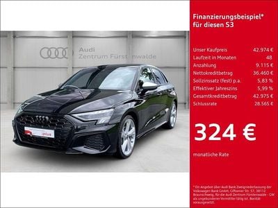 Schwarz Gebraucht 2024 Audi S3 Ambiente Limousine | 42.974 € (Fairer Preis)