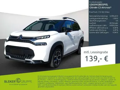Brugt Citroën C3 Aircross Shine 110 HK (80 kW) 2023 Hvid SUV