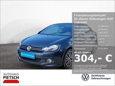 Gebraucht VW Golf Cabriolet Allstar 105 PS (77 kW) 2016 Grau Cabrio