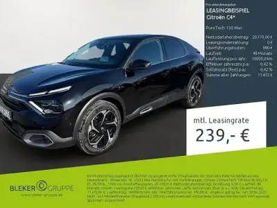 Gebraucht Citroën C4 PureTech 131 PS (96 kW) 2024 Perla neraschwarz ( Limousine