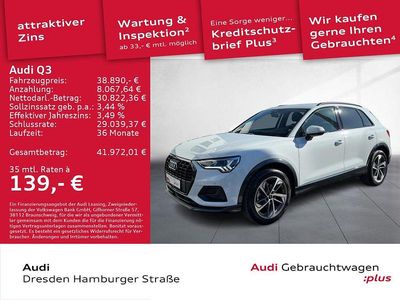 Gebraucht Audi Q3 Advanced Plus 150 PS (110 kW) 2025 Gletscherweiß metallic SUV