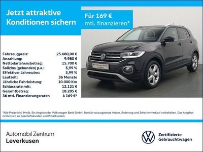 Gebraucht VW T-Cross Style 150 PS (110 kW) 2023 Schwarz / deep black (metallic) SUV