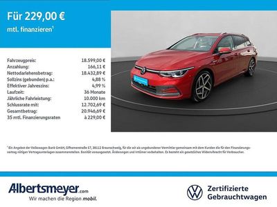 Gebraucht VW Golf VIII Style 190 PS (139 kW) 2023 Rot Kombi