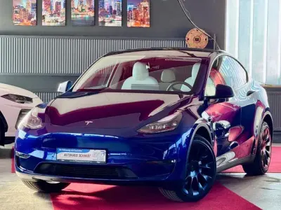 Brugt Tesla Model Y 378 kW (514 HK) 2021 Blå SUV