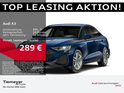 Używany Audi A3 S-Line 150 KM (110 kW) 2025 Niebieski Sedan/Limuzyna