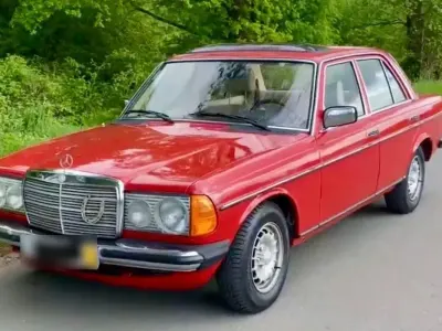 Brugt Mercedes 220 65 HK (47 kW) 1977 Rød Sedan