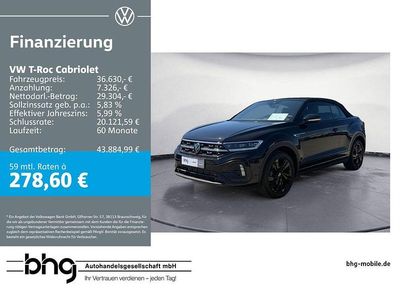 Gebraucht VW T-Roc Cabriolet R-line 150 PS (110 kW) 2025 Schwarz Cabrio