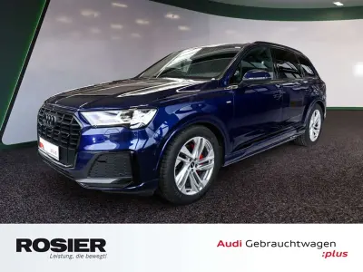 Gebraucht Audi Q7 S-Line 286 PS (210 kW) 2023 Navarrablau metallic SUV