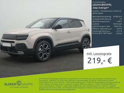 Nouă Jeep Avenger Summit 110 CP (80 kW) 2026 Gri SUV