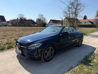 Gebraucht Mercedes C200 AMG line 184 PS (135 kW) 2019 Blau Cabrio