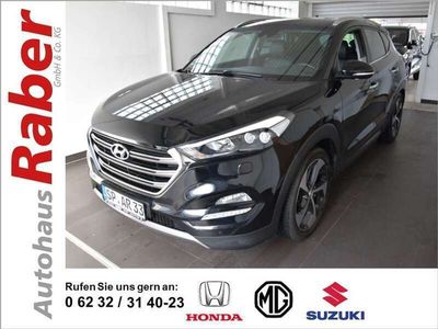 gebraucht Hyundai Tucson Premium 4WD/Leder/Navi/LED/4xSHZ/AHK