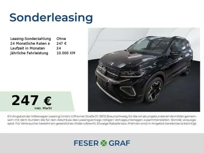 Brugt VW T-Cross R-line 150 HK (110 kW) 2025 Sort SUV