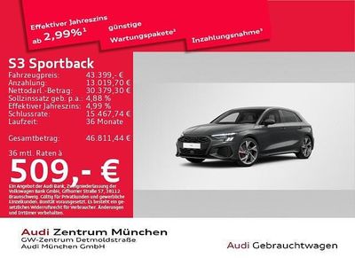 Gebraucht Audi S3 Ambiente 310 PS (228 kW) 2024 Daytonagrau perleffekt Limousine
