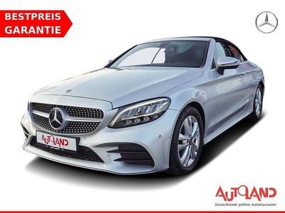 Iridiumsilber metallic Gebraucht 2021 Mercedes C180 AMG line Cabrio | 32.990 € (Superpreis)