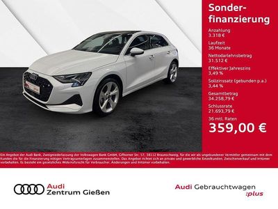 Gebraucht Audi A3 Advanced Plus 116 PS (85 kW) 2025 Gletscherweiß metallic Limousine