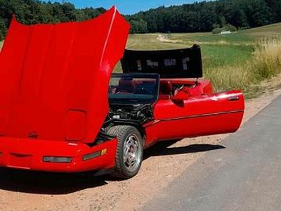 Rot Gebraucht 1990 Chevrolet Corvette C4 Cabrio | 24.000 €