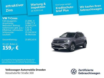 Gebraucht VW T-Cross Life 95 PS (69 kW) 2025 Grau SUV