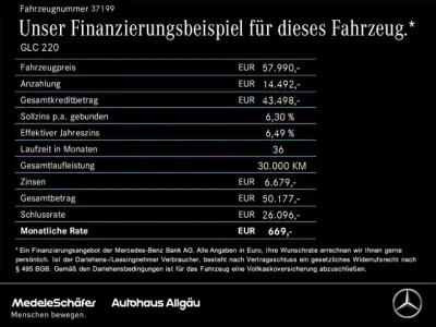 Gebraucht Mercedes GLC220 AMG 197 PS (144 kW) 2025 Lack obsidianschwarz (metallic) SUV