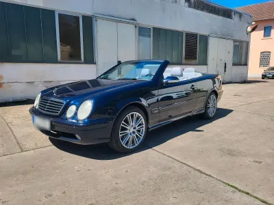 Brugt Mercedes CLK430 279 HK (205 kW) 2002 Blå Cabriolet