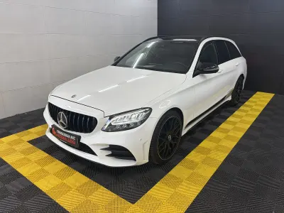 Gebraucht Mercedes C300 AMG line 259 PS (190 kW) 2020 Polarweiss  unilack Kombi